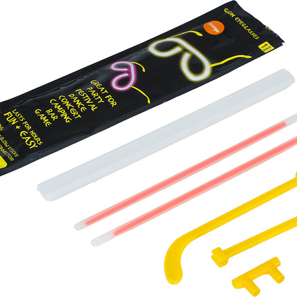 Lunettes de couleur qui brillent dans le noir