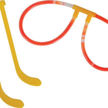 Lunettes de couleur qui brillent dans le noir