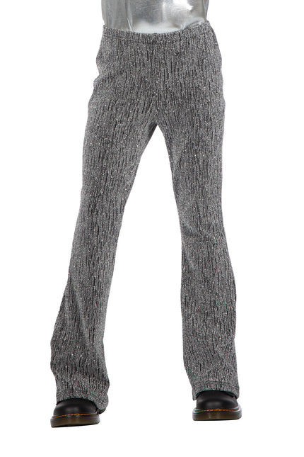 Pantalon Silver Girl Glitter évasé