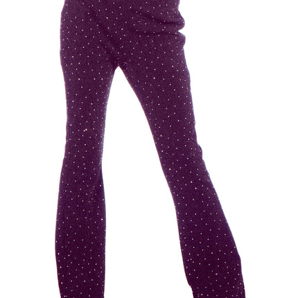 Purple Pants Girl Glitter Flared (pantalon évasé à paillettes)