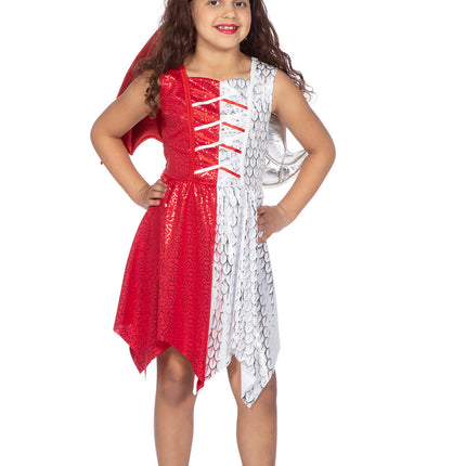 Habille l'ange/le démon avec des ailes et un diadème