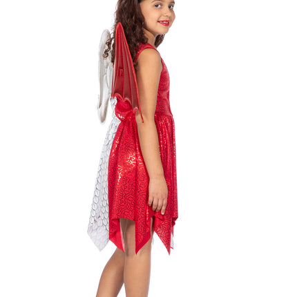 Habille l'ange/le démon avec des ailes et un diadème