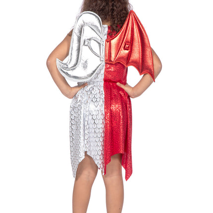 Habille l'ange/le démon avec des ailes et un diadème