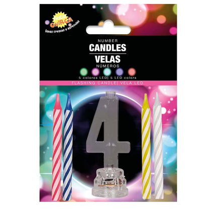 Bougeoir 4 ans Led 13cm