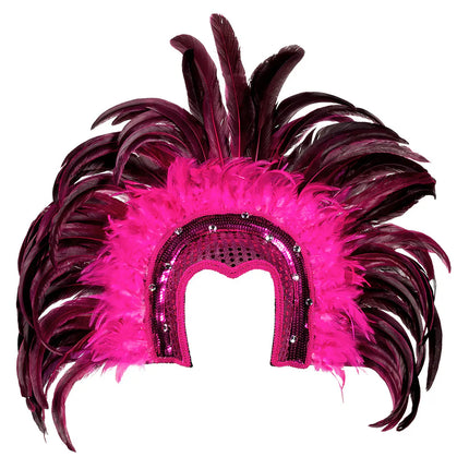 Coiffe Samba rose