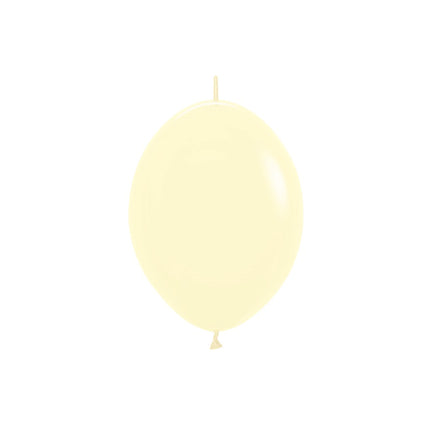 Ballons jaunes Pastel 15cm 50pcs