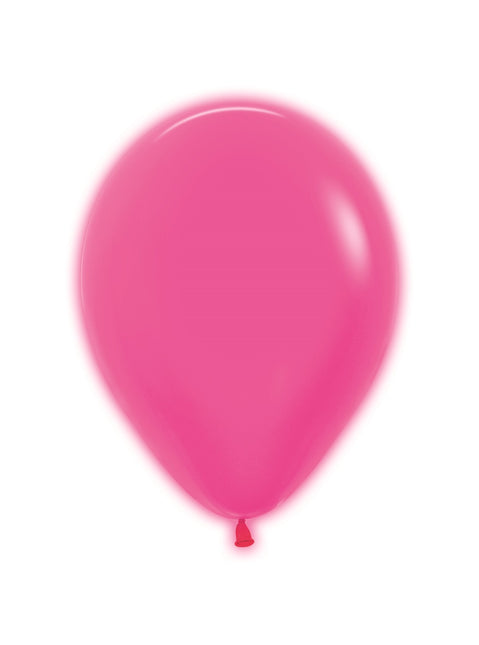 Ballons rose fluo 23cm 50pcs