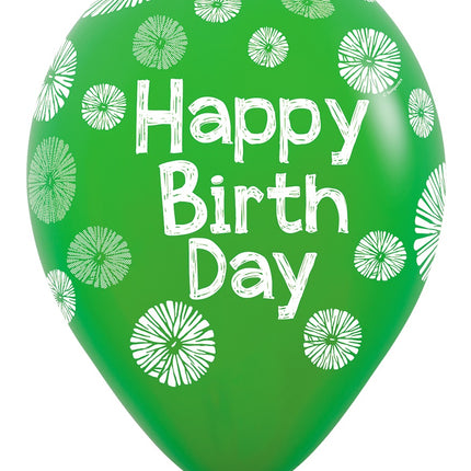 Bon anniversaire Ballons verts 30cm 25pcs