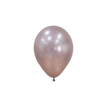 Ballons roses métalliques 12cm 50pcs
