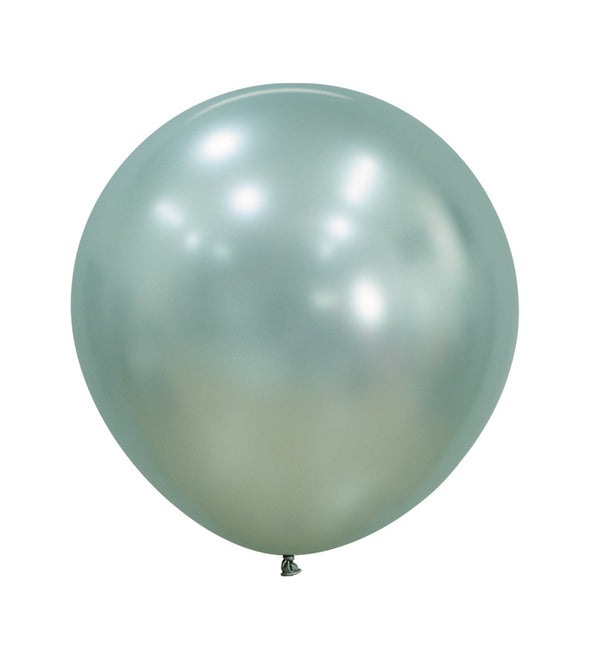 Ballons en soie vert menthe 61cm 3pcs
