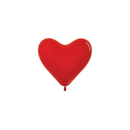 Ballons de baudruche à cœurs rouges 15cm 50pcs