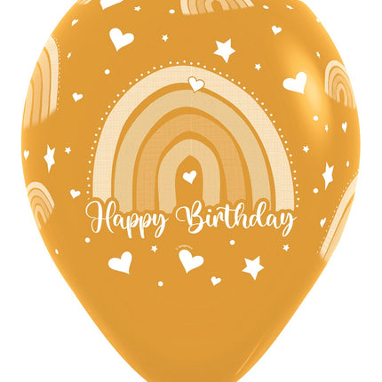 Bon anniversaire Ballons colorés arc-en-ciel 30cm 12pcs