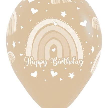 Bon anniversaire Ballons colorés arc-en-ciel 30cm 12pcs