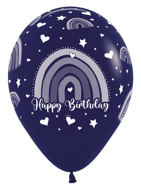 Bon anniversaire Ballons colorés arc-en-ciel 30cm 25pcs