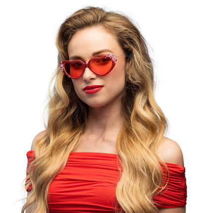 Lunettes rouges Amour