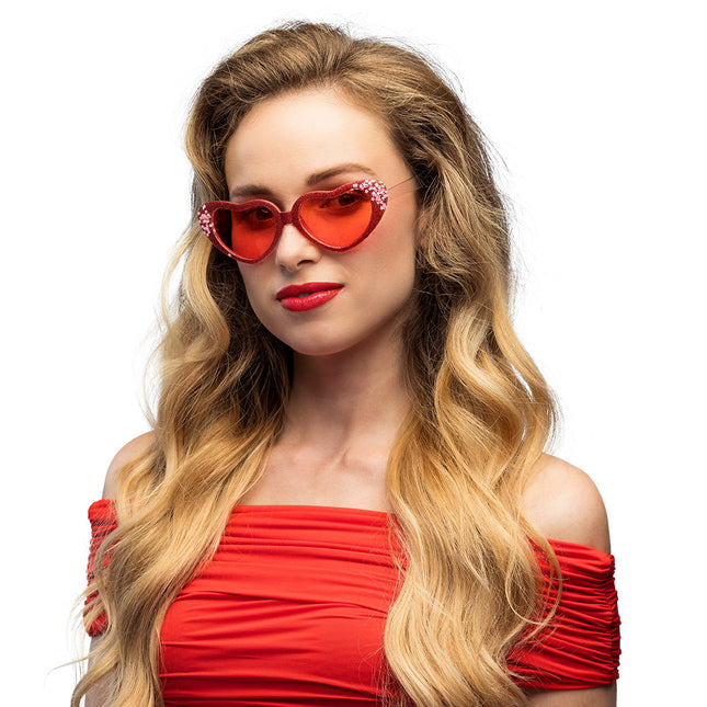 Lunettes rouges Amour