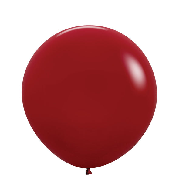 Ballons rouges Bordeaux 61cm 3pcs