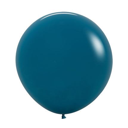 Ballons de baudruche bleu foncé sarcelle profonde 61cm 3pcs