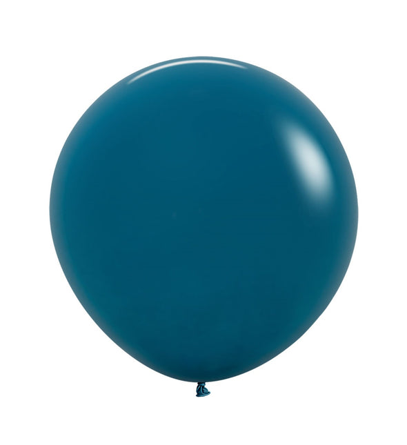 Ballons de baudruche bleu foncé sarcelle profonde 61cm 3pcs