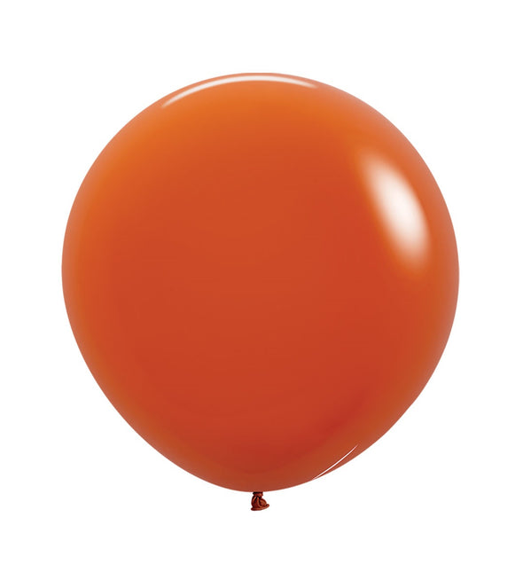 Ballons orange coucher de soleil 61cm 3pcs