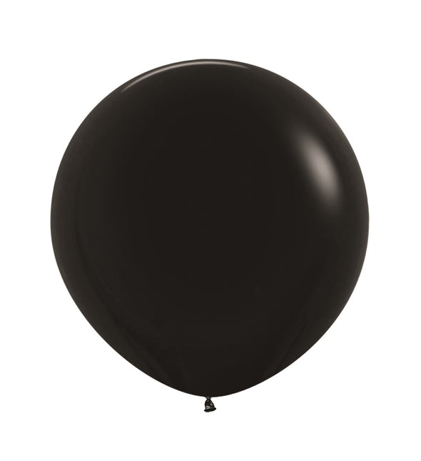 Ballons noirs en latex 61cm 3pcs
