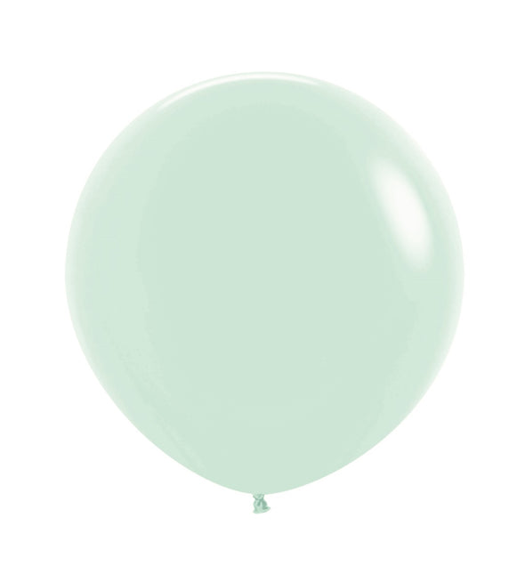 Ballons Vert Menthe Pastel 61cm 3pcs