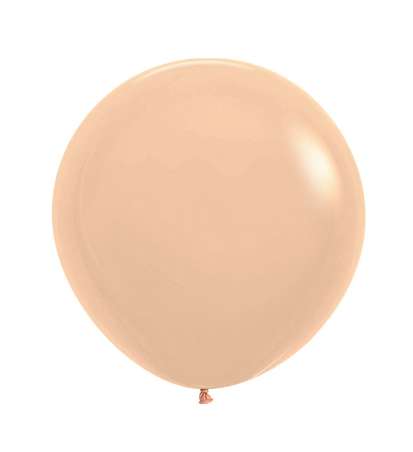 Ballons orange pastel 61cm 3pcs