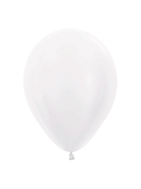 Ballons blancs Perle 23cm 50pcs