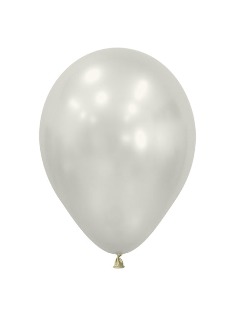 Ballons blancs en soie 23cm 50pcs