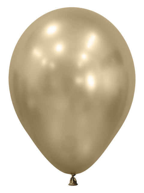 Ballons de baudruche dorés 30cm 50pcs