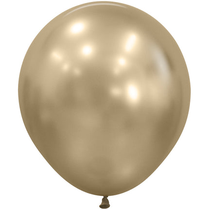 Ballons en soie dorés 45cm 15pcs