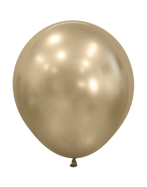 Ballons en soie dorés 45cm 15pcs