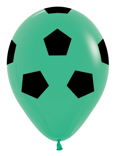 Ballons de football Vert 30cm 25pcs