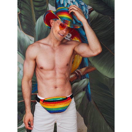 Sac à main paillettes arc-en-ciel