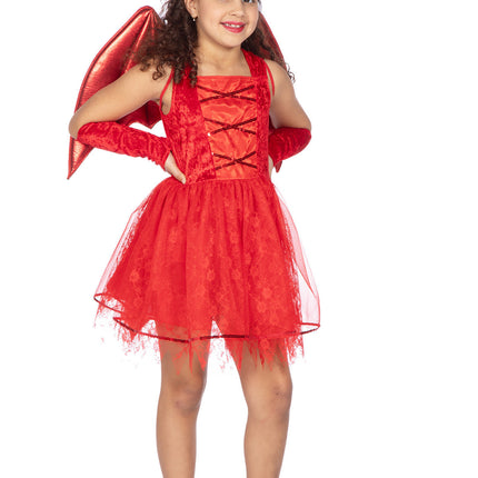 Devil Dress Red Girl 3 pièces