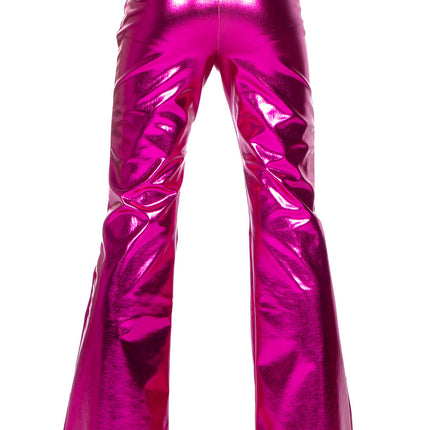 Legging Fuchsia Enfant Évasé Métallique