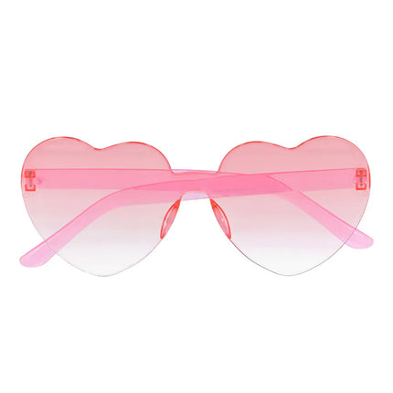 Lunettes de fête « Festival hearts » rouges