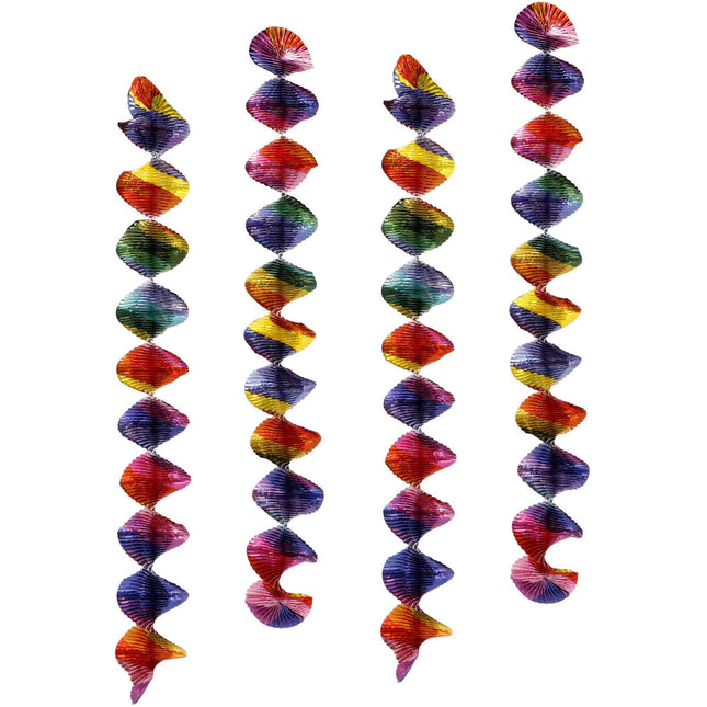 Décoration suspendue colorée Rotor Spirales 4pcs