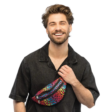 Sac banane motif léopard UV
