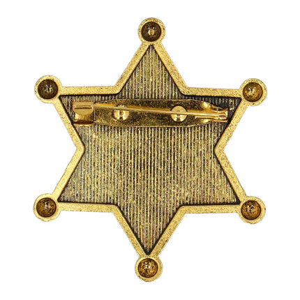 Badge « Sheriff » en métal doré