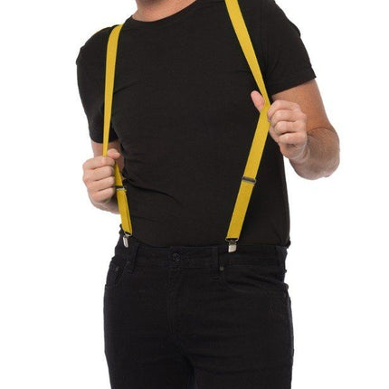 Bretelles jaunes - Largeur 2,5 cm