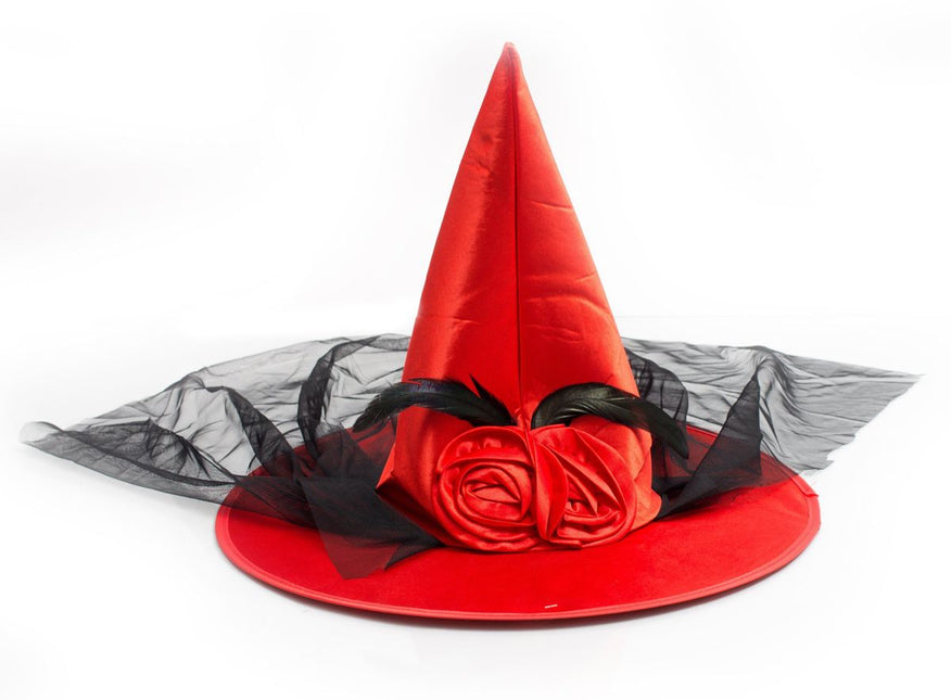 Chapeau de sorcière d'Halloween Orange High