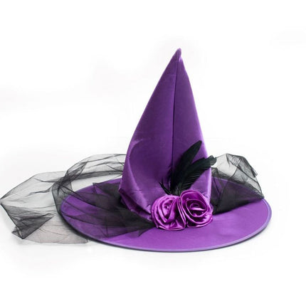 Chapeau de sorcière d'Halloween Violet