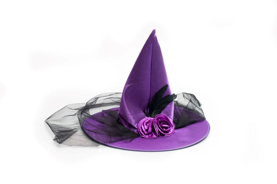 Chapeau de sorcière d'Halloween Violet