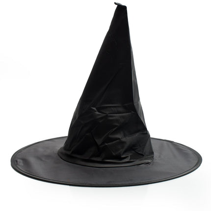 Chapeau de sorcière d'Halloween Noir Haut