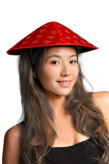 Chapeau rouge chinois