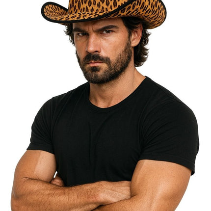 Chapeau de cow-boy Léopard