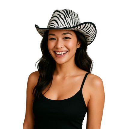 Chapeau de cow-boy Zebra