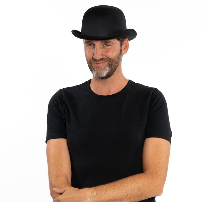 Chapeau melon Satin noir