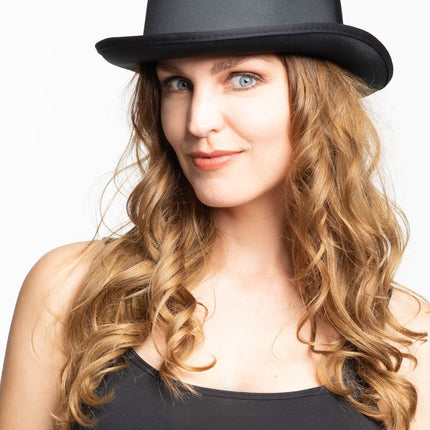 Chapeau melon Satin noir